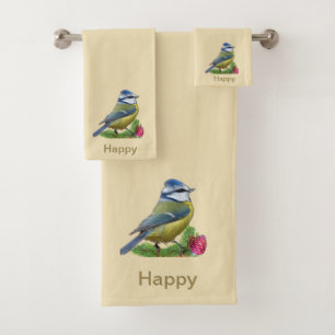 Joli petit oiseau sur ivoire
