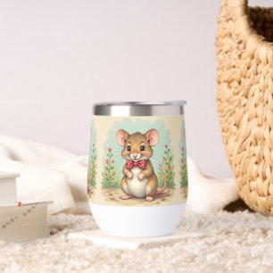 Joli petit souris mignon avec cravate