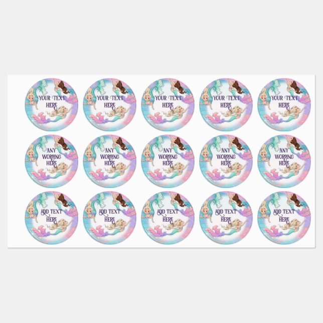 Joli Petit Stickers Sirènes (Feuille)