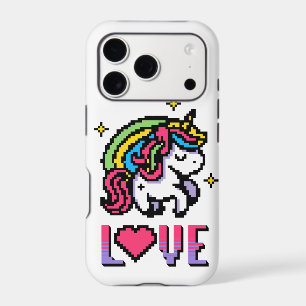 Joli Pixel Licorne Amour Rétro Gaming