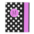 Joli Polka coque ipad de monogramme