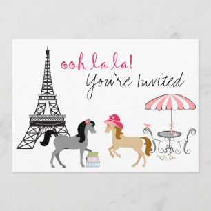 Joli Ponies Paris Horse Invitation Anniversaire