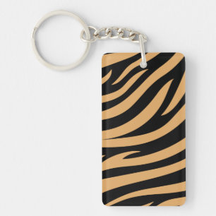 Joli porte-clés en acrylique à motif tigre du Beng