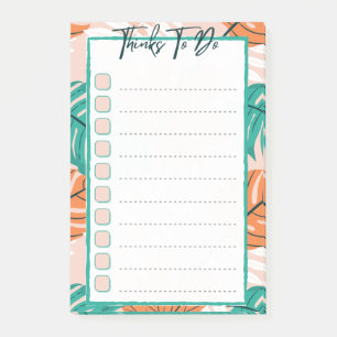 Joli Post-it® Thinks To Do Fleurs Colorées