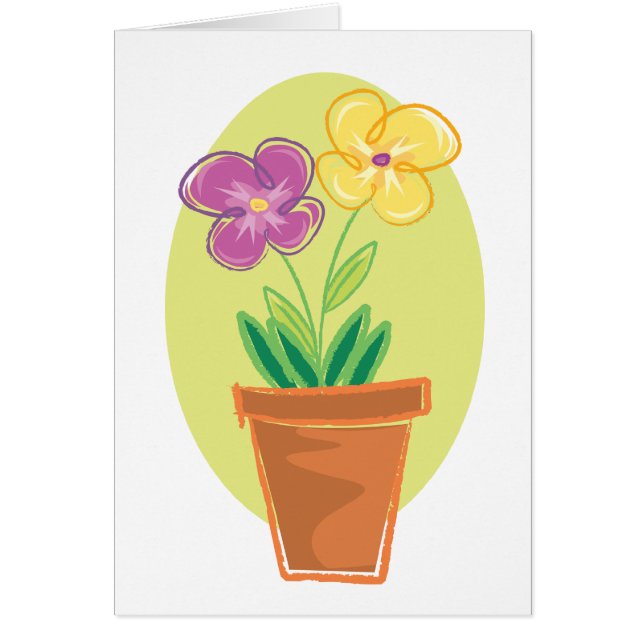 Joli pot de fleurs (Devant)