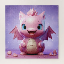 Joli puzzle de dragon bébé