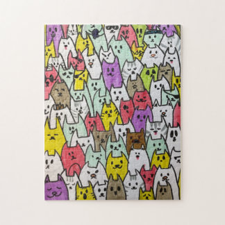 Joli puzzle Kitty coloré