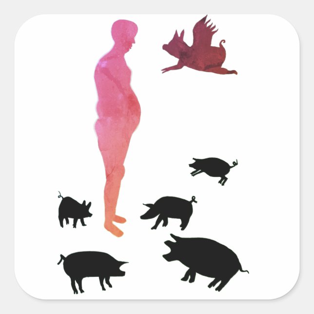 Joli Repas Végétarien Stickers Animal Friendly (Devant)