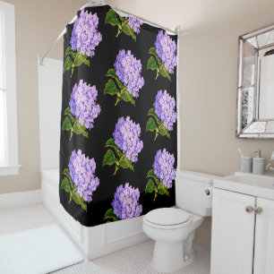 Joli rideau de douche fleuri