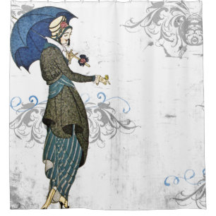 Joli rideau en douche vintage cosplay de