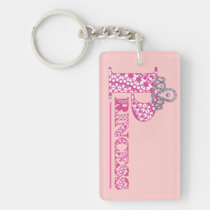 Joli Rose Girl Word Art Princess Key Ring