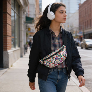 Joli rose Orange Motif Floral Vintage Cottage