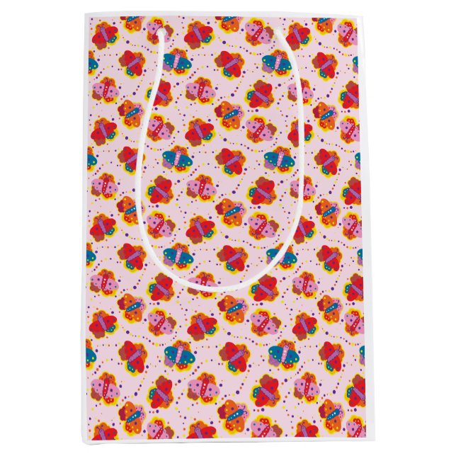 Joli sac cadeau de papillons des années 1960 (Devant)