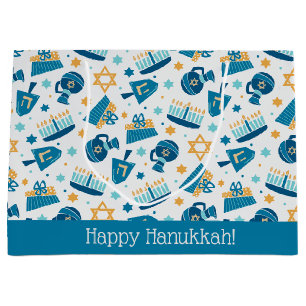 Joli sac cadeau Hanoukka Jumbo