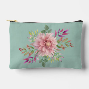 Joli sac cosmétique Turquoise et rose