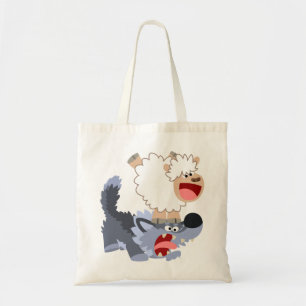 Joli sac de caricature Mouton et Wolf