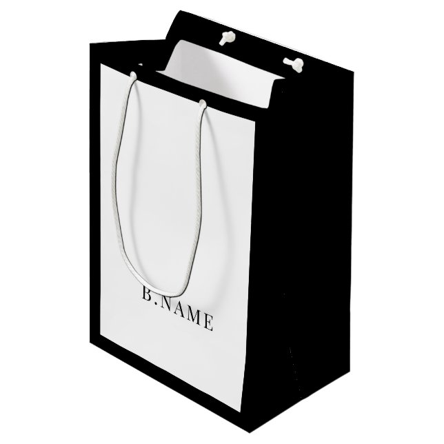 Joli sac de shopping affaires noir (Devant Angle)