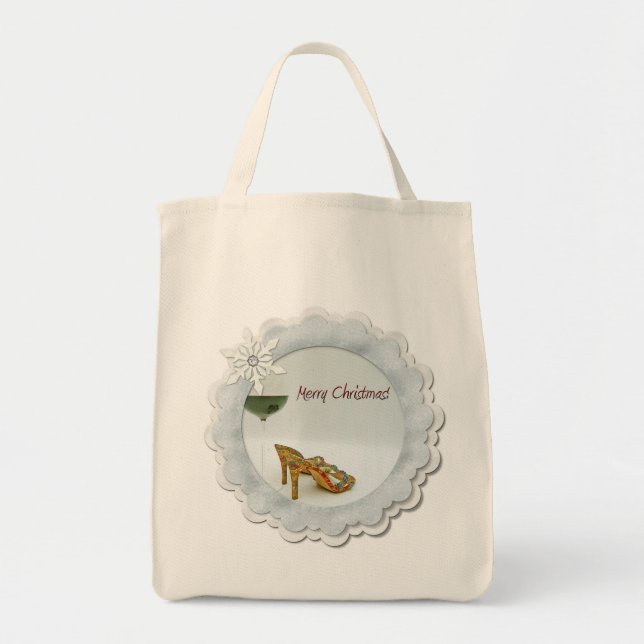 Joli sac d'épicerie de Noël ! (Devant)