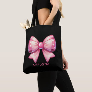 Joli Sac Fourre-Tout à Nœud Rose