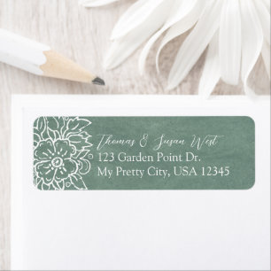 Joli Sage Vert Blanc Floral Mariage tous les jours