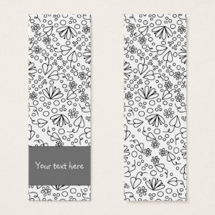 Joli Signet de conception de fleur de doodle abstr