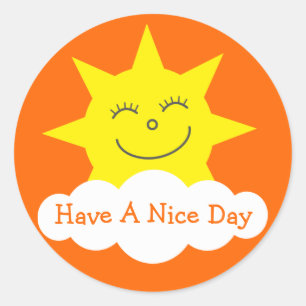 Joli Soleil & Nuage Ont Un Beau Jour Stickers Oran