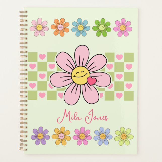 Joli sourire aux fleurs Nom personnalisé (Devant)