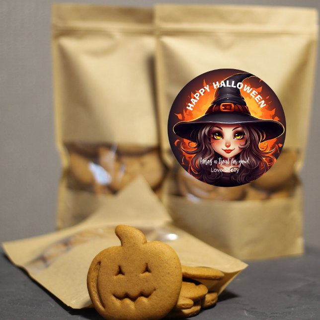 Joli Sticker Halloween Witch | Amical (Créateur téléchargé)