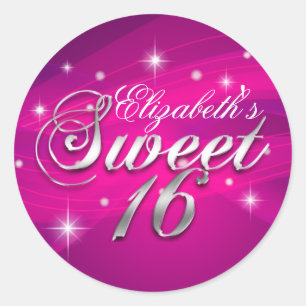 Joli Sticker Sweet sixteen rose chaud