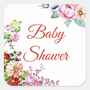 Joli Stickers Baby shower Floral Girl