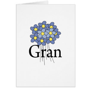 Joli T-shirt bleu Flower Gran