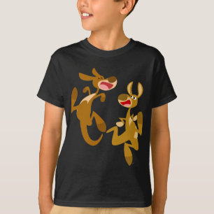 Joli T-shirt enfant Kangaroos Bouncy Cartoon