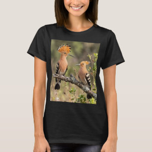 Joli T-Shirt Femme Paire d'Huppes Fascinatrices Na