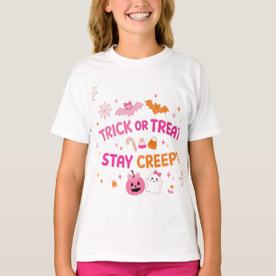 Joli T-shirt GT Halloween Trick or Treat Reste Cré