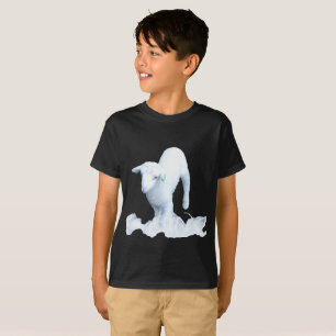 Joli T-Shirt Hanes agneau Blanc Enfants
