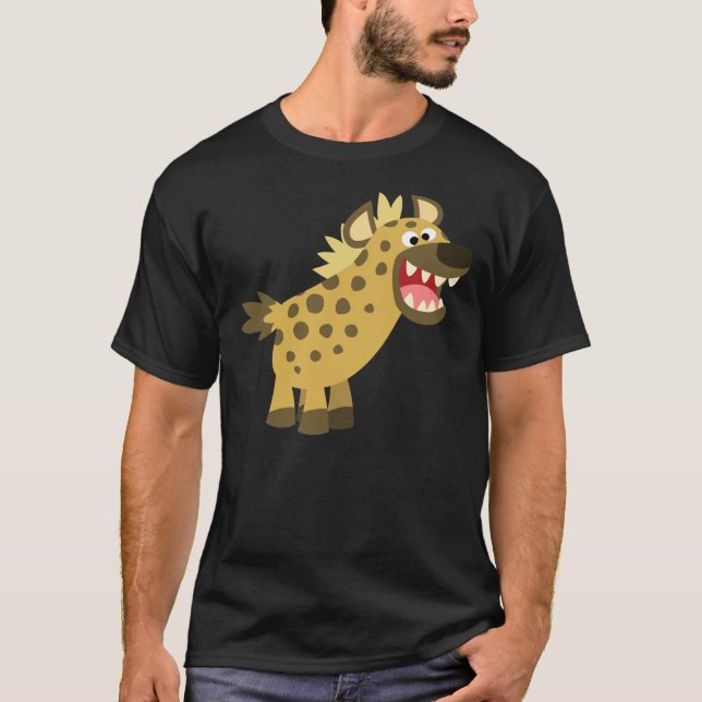 Joli T-shirt Hyena Cartoon Cackon (Devant)