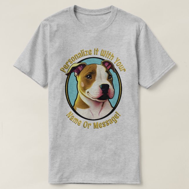 Joli T-shirt Pitbull (Design devant)