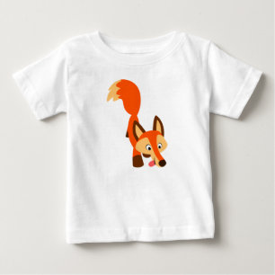 Joli T-Shirt pour bébé Fox de dessin curieux