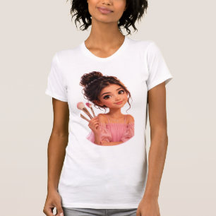 Joli T-Shirt pour Femme avec Illustrations de Fill