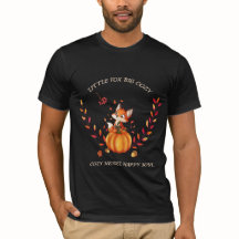 Joli T-Shirt Renard Citrouille Automne | Chemise R