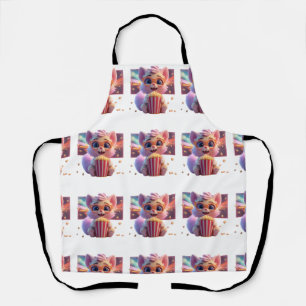 Joli tablier chat popcorn