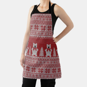 Joli tablier d'ours polaire de Noël