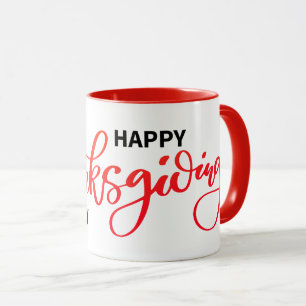 Joli texte Bon thanksgiving typographie Mug
