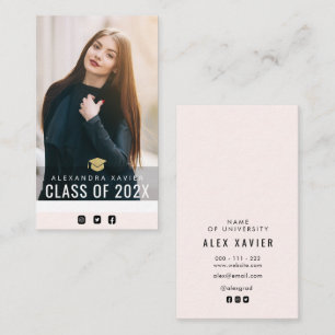 joli texte moderne carte d'insertion de graduation
