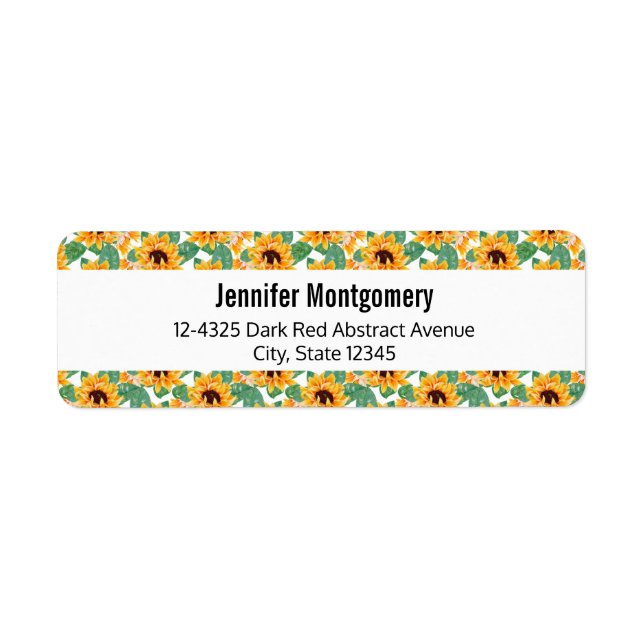 Joli tournesol Jaune et Motif vert (Devant)