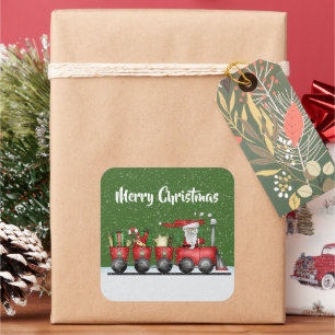 Joli train de Noël ajouter un autocollant de messa