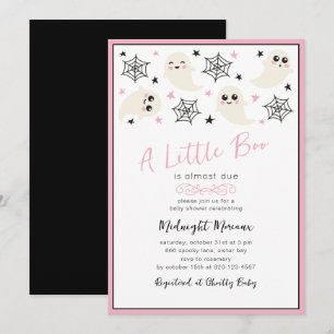 Joli Un Petit Boo Halloween Baby shower Invitation