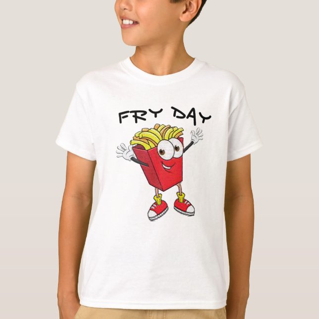 Joli vendredi pour les enfants TGIF Drôle T-Shirt  (Devant)