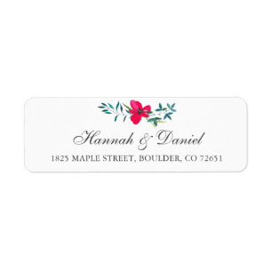 Jolie adresse de retour de fleurs