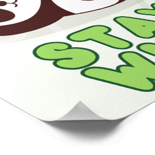 Jolie affiche de pandas endormis pour la nurserie